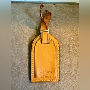 Louis Vuitton luggage tags; purchased at auction in USA. Read ad for details.